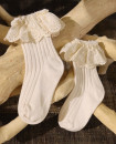 Girls 3 Pairs White 3Y-8Y Cotton Frilly Socks KS94